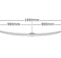 Volvo Suspension Spring Front 2 Leaf 257855 257867 207799