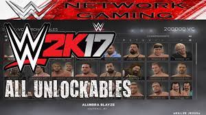 Characters, arenas & titles (vc purchasables). Wwe 2k17 All Unlockables Xbox 360 Xbox One Ps3 Ps4 Youtube