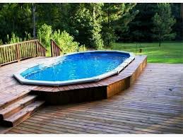 Amazing Above Ground Swimming Pool Ideas Of What Above Ground Pools Can Do For Your Yard Showcasing The Backyard Pool Landscaping Pool Decor Pool Landscaping
