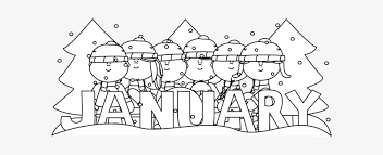 Black And White Month Of January Winter Kids Clip Art January Clip Art Black And White Transparent Png 600x254 Free Download On Nicepng Painting art drawing, kids cartoon, boy painting house illustration png clipart. january winter kids clip art