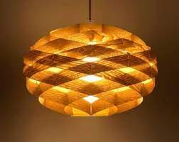 Veneer Pendant Lighting Etsy Ceiling Pendant Lights Wood Pendant Light Lamp