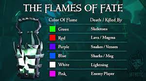 However, if you simply collect the flames as. Flames Of Fate Chart Guide Seaofthieves