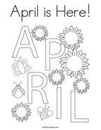 Free coloring pages to print for kids! April Coloring Pages Twisty Noodle