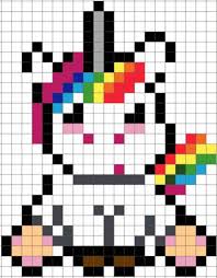 Dessin pixel kawaii les dessins et coloriage. Top 30 Des Pixel Art Licorne Licorne Fantasy