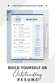 Graduate Resume Template And Cover Letter Creative Cv Template Student College Student Gift Job A Resume Tips Creative Cv Template Resume Template