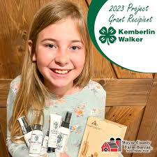 Congratulations to Harper Buchanan of the Wayne City 4-H Club! Harper is  the winner of a 2023 Wayne County Farm Bureau 4-H Project Grant. Harper  used her grant to purchase buckets, leads,