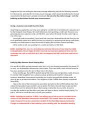 Maybe you would like to learn more about one of these? Exercise Buffering Docx Imagine That You Are Writing The Bad News Message Addressing Each Of The Following Scenarios For This Exercise Write The Course Hero