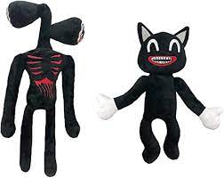 Feisty pets scary toy plush go cute to angry spooky + avas happy places shopkins bedroom makeover. Amazon Com 40cm 15 7in Siren Double Head Plush Toys Scary Cartoon Cat Plush Double Head Stuffed Doll For Kids Friends Family Animal Gift Black Cat Black Kitchen Dining
