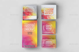 Condoms Packaging Mock Up Condoms Packaging Mockup
