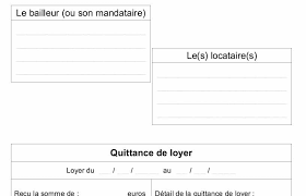 Modele De Quittance De Loyer Gratuit - Jelouebiencom