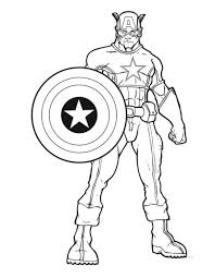 Here's the captain america coloring page, ready for some action. Printable Captain America Coloring Pages Coloring Me Coloring Home