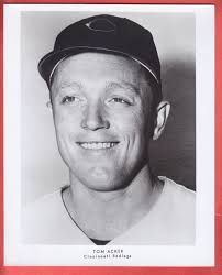1956 CINCINNATI REDS TEAM ISSUE 8 X 10 GLOSSY TOM ACKER ROOKIE