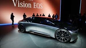So far, it has released only one shot of the vehicle depicting it under wraps. Mercedes Benz Vision Eqs Lights Up The Night In Frankfurt