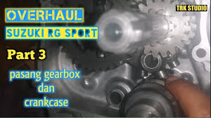 A square four, the two cranks geared to a pilot shaft in the middle that went out to the wet clutch—with a damper to ease the shock of many. Suzuki Rg Sport Cara Pasang Clutch Gear Shifter Part 4 Youtube