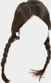 These pigtail braids were so easy to do and it didnt take long at all!! Hairstyle Picsart Wig Braid Long Hair Editing Pigtail Sticker Human Hair Color Transparent Background Png Clipart Hiclipart