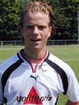 Oliver Markowsky wird mit der U21-Junioren-Nationalmannschaft am 11.08.2002 ...