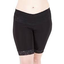 Undersummers Womens Ultrasoft Lace Slip Shorts Prevent