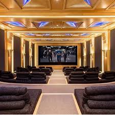 Huge Home Theater Luxury Homes Art Deco Home Home Theater Design