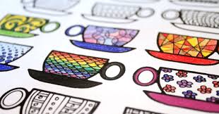 Pack these spring printables into a picnic basket for a family outing. Free Printable Coloring Pages For Adults Coffee Cups Moms And Crafters