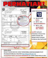 Jika ini kurang cocok silahkan. Makluman Pembayaran Bil Cukai Tanah Pdt Kuala Kangsar E Tanah Perak