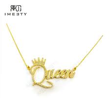Maybe you would like to learn more about one of these? Imeety Rhinestone Name Necklace Rhinestone Queen Name Necklace Custom Crown Pendants Personalized Nameplate Necklace Gifts Customized Necklaces Aliexpress