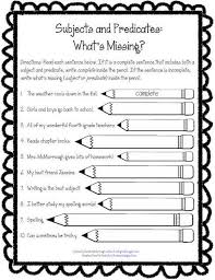 Write On Fourth Grade Subject Predicate Freebie Subject And Predicate Simple Predicate Subject And Predicate Worksheets