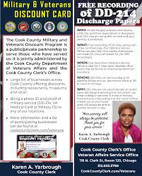 Veterans day commemorates the extraordinary life led by those in service of the nation. Veterans Cook County Clerk S Office