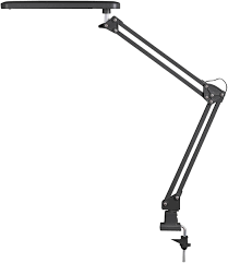 Mit der klemmleuchte wird die familie der original 1227 von anglepoise um eine flexible leuchte erweitert. Led Schreibtisch Klemmleuchte Raul Aus Metall Kunststoff Schwarz B 5cm H 50cm Mit Schalter Myleuchte Com