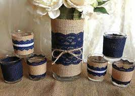 Pin By Zeynep Zeynep On Dekarasyon Rustic Wedding Centerpieces Burlap Wedding Centerpieces