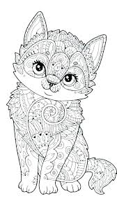 Of puppies and kittens coloring pages are a fun way for kids of all ages to develop creativity, focus, motor skills and color recognition. Very Cute Kitten Coloring Pages