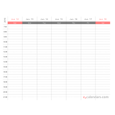 It includes some common holidays and events. Printable One Week Appointment Calendar Pdf Ezcalendars