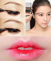 Gradient Lips Korean Eye Makeup Everyday Makeup Tutorials Korean Makeup Tutorial Natural
