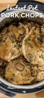 Stir the soup, beer, flour, mustard, brown sugar, mushrooms and onion in a medium bowl. Instant Pot Pork Chops Spend With Pennies
