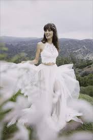 24 Completely Beautiful Crop Top Wedding Dresses Crop Top Wedding Dress Halter Top Wedding Dress Wedding Dress Separates