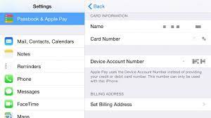 To see saved credit card numbers on your iphone or ipad, follow steps below: Find Your Device Account Number For Apple Pay Cult Of Mac