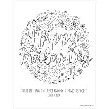 Marvelous mothers day coloring pages 01! Happy Mother S Day Coloring Page Printable