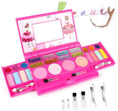Kootek cake decorating kits supplies with cake turntable, 12 numbered cake decorating tips, 2 icing spatula, 3 icing smoother, 2 silicone piping bag, 50 disposable pastry bags and 1 coupler. Amazon Com Amosting Real Makeup Toy For Girls Pretend Play Cosmetic Set Make Up Toys Kit Gifts For Kids Toys Games