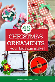 We've always found it much easier for our daughter to string beads onto a pipe cleaner than onto string. 45 Adorable Christmas Ornament Crafts For Kids To Make