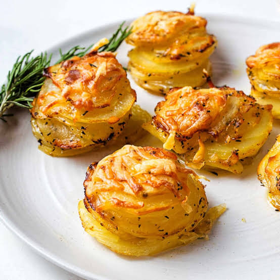 Cheesy and Crispy Muffin Tin Potato Stacks - Life, Love, and Good Food