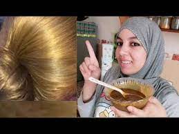 صباغة طبيعية باللون الذهبي اللامع وملينة للشعر تصلح لشيب للحوامل والمرضع اعتني بنفسك سيدتي youtube in 2020 hair care oils hair beauty healthy hair