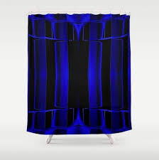 Black Shower Curtain Royal Blue Shower Curtain Geometric Art Shower Curtain Blue Bath Mat Abstract Lines Shower Curtain Masculine Decor In 2020 Royal Blue Shower Black Shower Curtains Black Shower