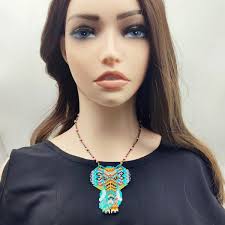 Turquoise Elephant Necklace