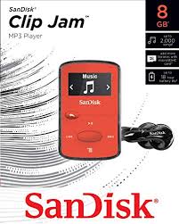 Sandisks website says to put the music into windows me. Red Sandisk 8gb Clip Jam Mp3 Player Microsd Card Slot And Fm Radio Sdmx26 008g G46r