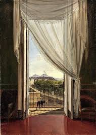Franz Ludwig Catel A View Of Naples Through A Window 1824 Fensterfarbe Ludwig Biedermeier