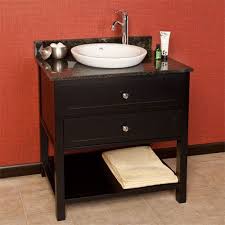 Dushore 30vs Vessel Sink No Faucet Holes 3 4 Granite Top Absolute Black Code 105211 Small Bathroom Makeover Bathroom Sink Vanity 30 Vanity