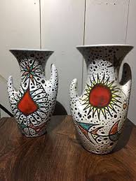 These Mid Century Vases Were Produced In Vallauris Pottery Art Ancient Pottery Mid Century Vase
