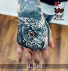 Bird Tattoo On Hand For Boys Owl Face On Girls Hand Hand Tattoos Bird Hand Tattoo Back Of Hand Tattoos
