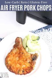 Air Fryer Pork Chops Air Fryer Food Bone In Pork Chop Recipe Pork Chop Dinner Porkchops Airfr In 2020 Air Fryer Pork Chops Low Carb Pork Pork Chop Dinner