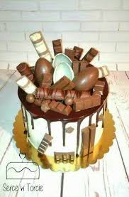 Kinder Kinderchocolate Bueno Kitkat Drip Cake Kids Ganache Double Cream Drip Cakes Kids Cake Cake