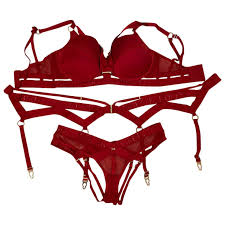 Lingerie set Honey Birdette Red in Polyamide 